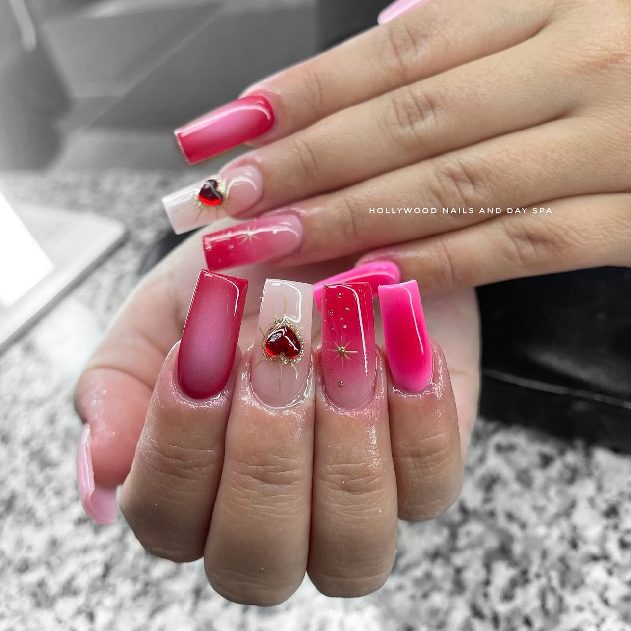 Custom nail art by Hollywood Nails and Day Spa, design 2