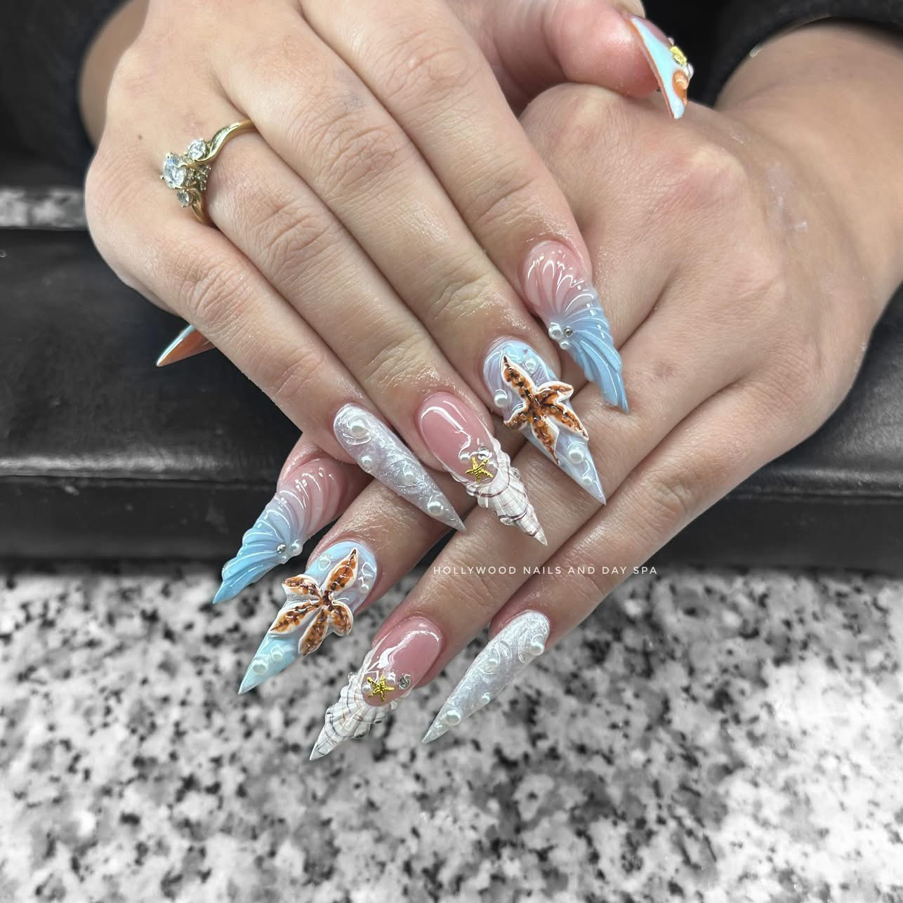 Custom nail art by Hollywood Nails and Day Spa, design 3