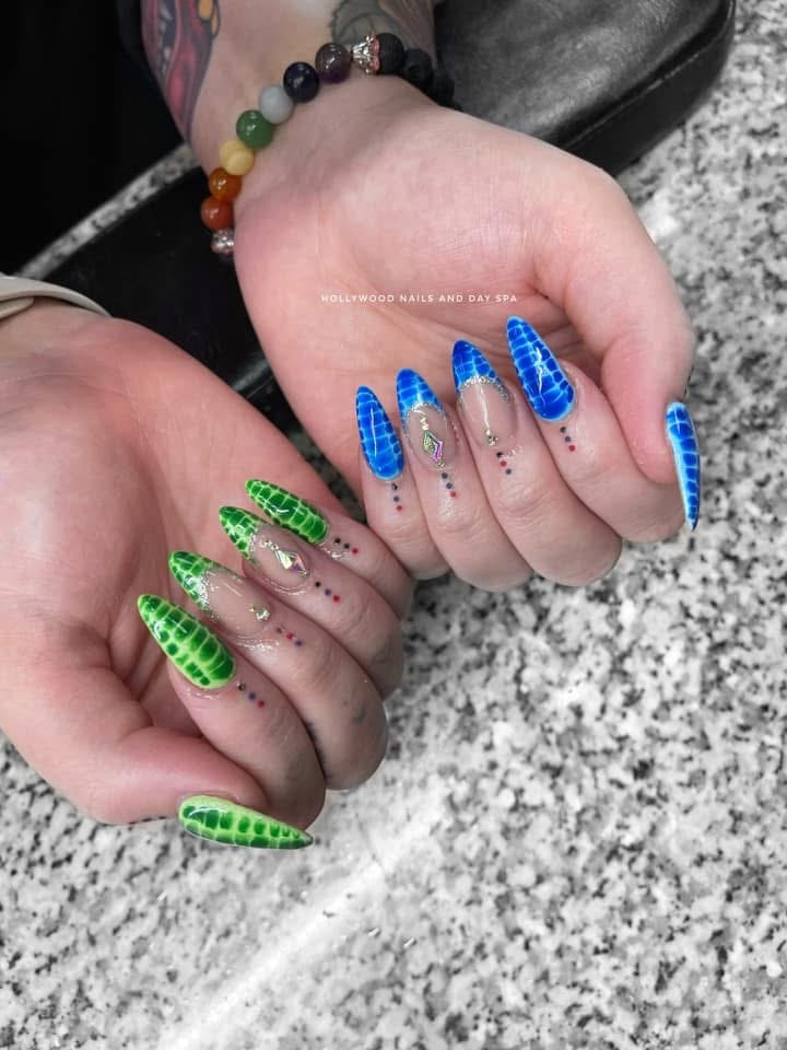Custom nail art by Hollywood Nails and Day Spa, design 4